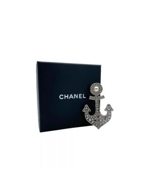 Broszka Chanel Vintage szara