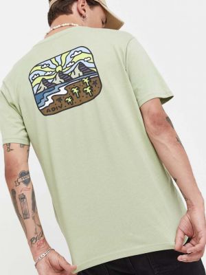 Тениска с дълъг ръкав с принт Billabong зелено