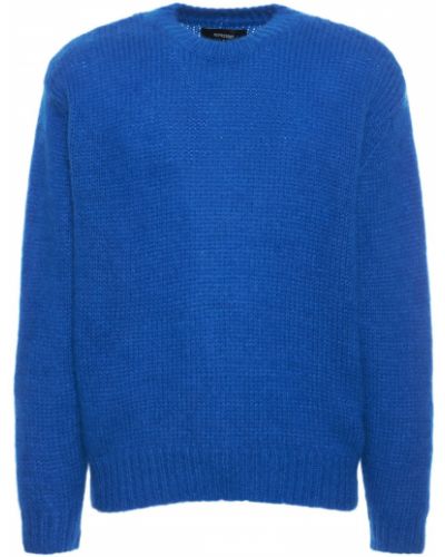 Пуловер от мохер Represent синьо
