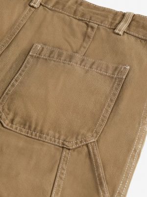 Широкие брюки H&m бежевые