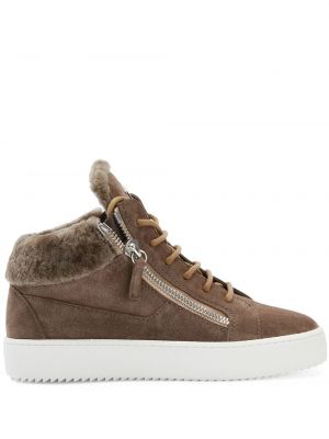 Sneakers Giuseppe Zanotti καφέ