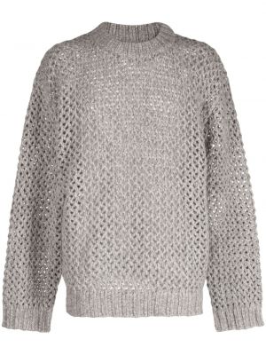 Вълнен пуловер от мерино вълна Holzweiler сиво