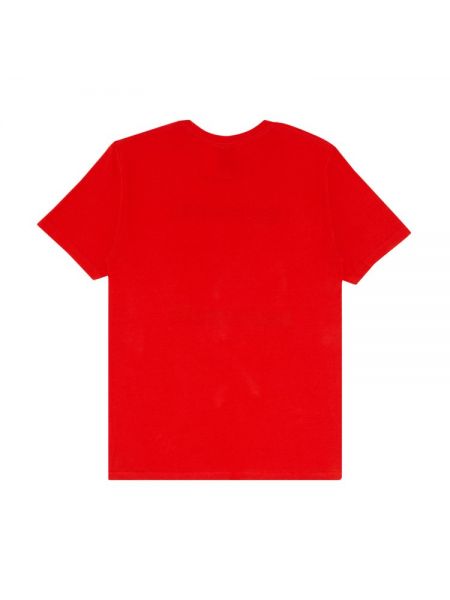 Пуховая футболка Stussy красная