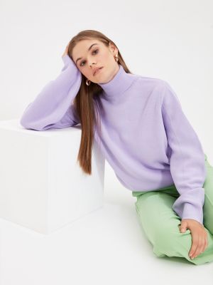 Cardigan tricotate Trendyol violet