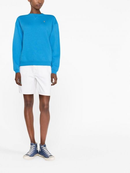 Slim fit kokvilnas džemperis ar izšuvumiem Polo Ralph Lauren