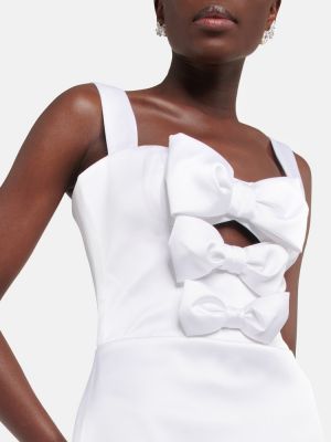 Сатенена макси рокля Rasario бяло