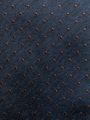 Puntíkatá hedvábná kravata Barba modrá