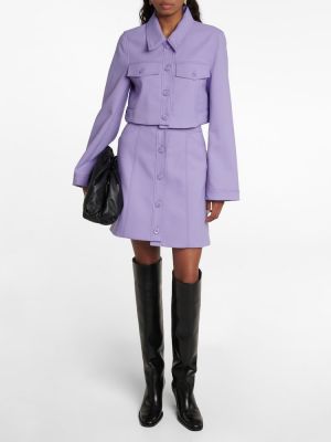 Mini falda Dorothee Schumacher violeta