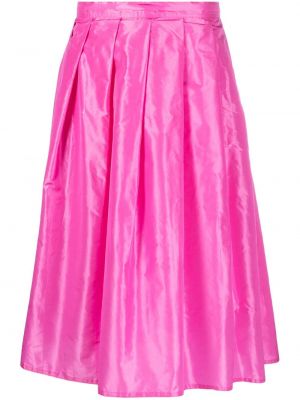 Plisované hedvábné midi sukně Sofie D'hoore růžové