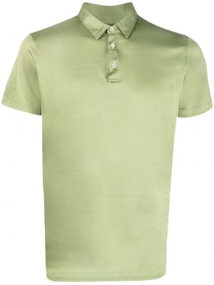 Сатенена поло тениска Moorer зелено