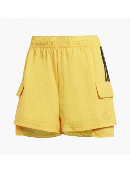 Жовті плетені шорти карго Adidas