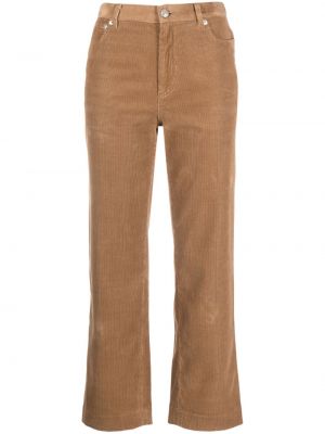 Menčestrové džínsy A.p.c. hnedá