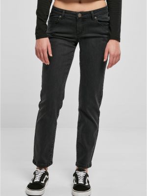 Rovné kalhoty s nízkým pasem Uc Ladies černé