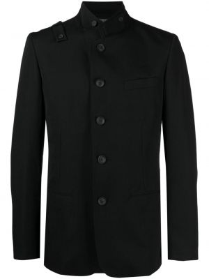 Woll blazer mit geknöpfter Yohji Yamamoto schwarz