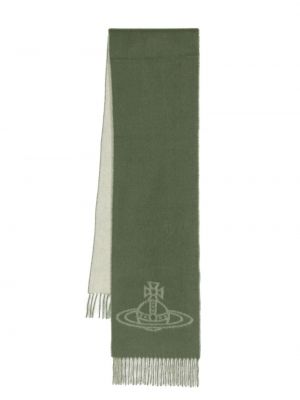 Sciarpa di lana Vivienne Westwood verde