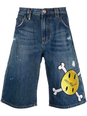 Jeans-shorts Philipp Plein blå