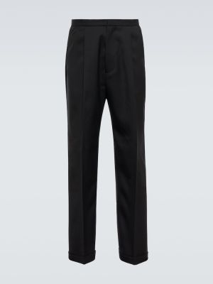 Plisované vlnené klasické nohavice Winnie New York čierna