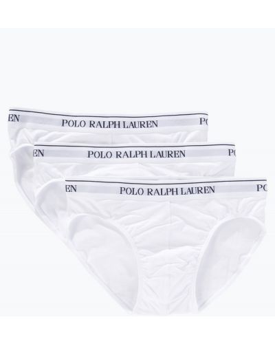 Slipy bawełniane Polo Ralph Lauren białe