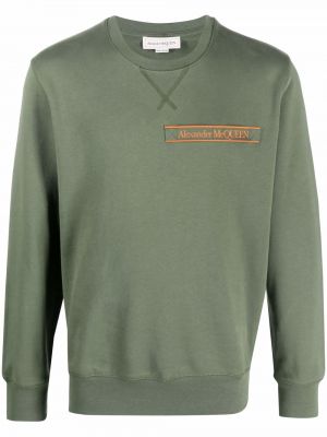 Sweatshirt mit rundem ausschnitt Alexander Mcqueen grün