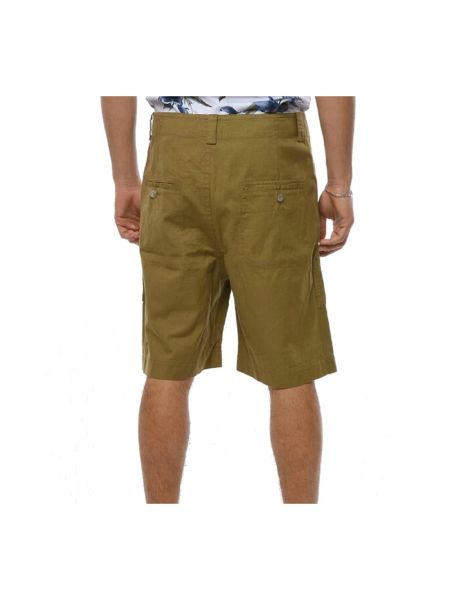 Pantalones cortos de lino de algodón Isabel Marant étoile verde