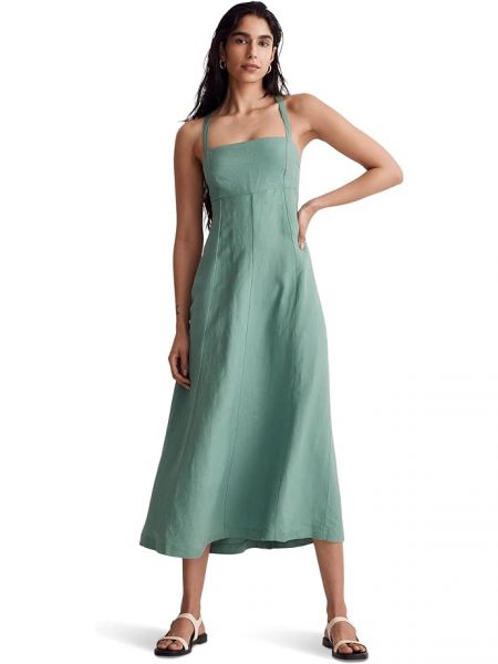 Платье миди Madewell зеленое