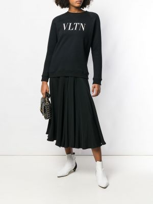 Falda de cintura alta Valentino Pre-owned negro