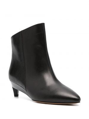 Ankle boots skórzane asymetryczne Isabel Marant czarne