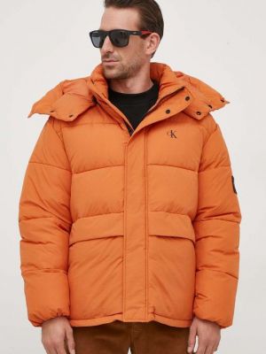 Утепленная куртка Calvin Klein Jeans оранжевая
