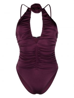 Kvetinové plavky Noire Swimwear fialová