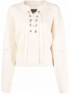 Čipkovaný šnurovací sveter Isabel Marant