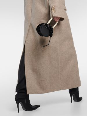 Cappotto di lana Magda Butrym marrone