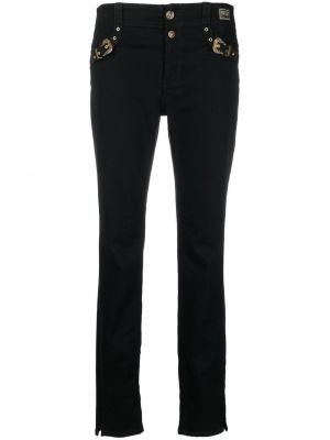 Pantaloni skinny Versace Jeans Couture, nero