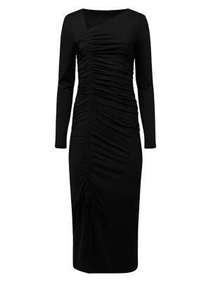Асимметричный трикотажный платье миди Rachel Parcell черный