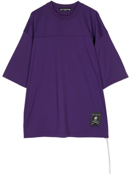 T-shirt à imprimé col rond Mastermind World violet