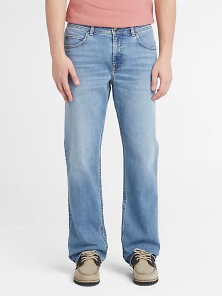 Прямі джинси Timberland блакитні