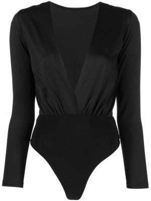 Body con scollo a v Alchemy nero