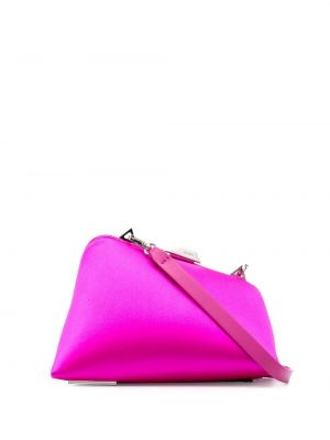 Sateng clutch The Attico rosa