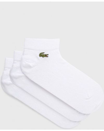 Čarape Lacoste bijela