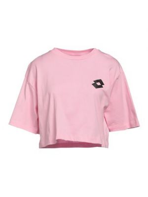 T-shirt di cotone Lotto rosa