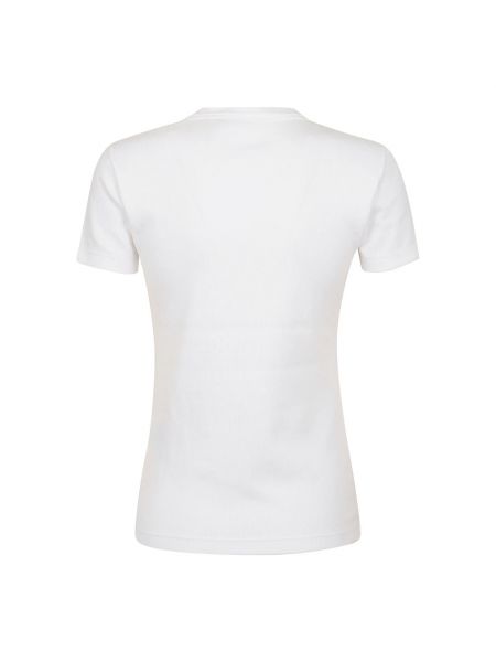Dzianinowa koszulka Valentino Garavani biała