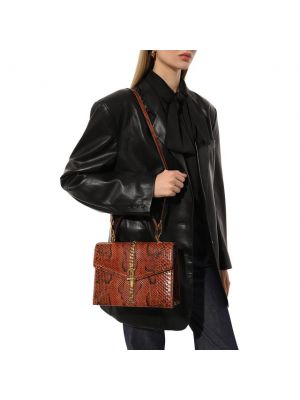 Кожаная сумка Gucci коричневая