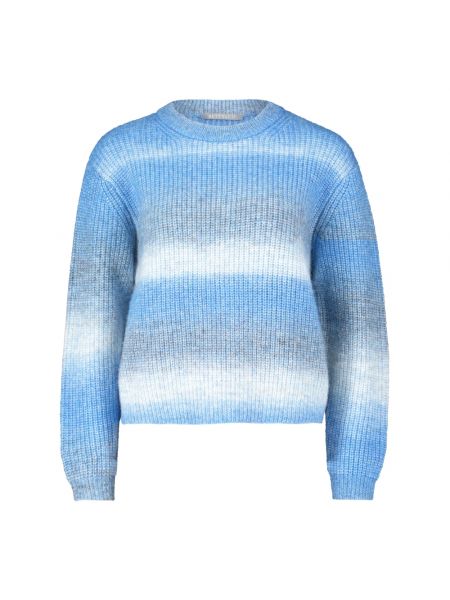 Sweter z okrągłym dekoltem casual Betty & Co niebieski