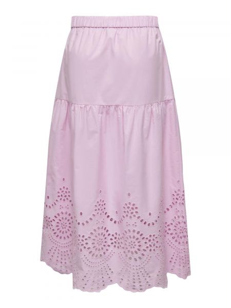 Maksi suknja Only ružičasta