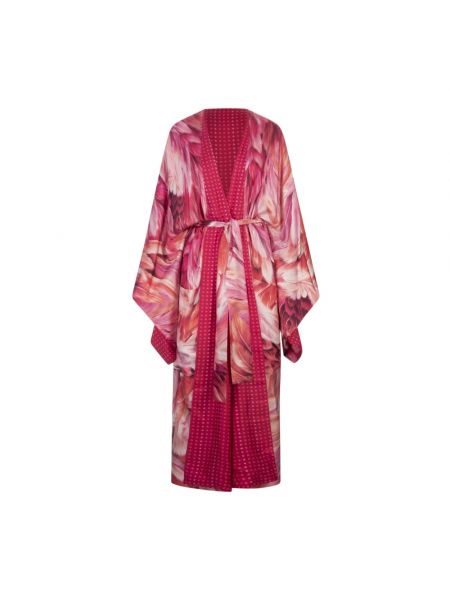 Sukienka długa Roberto Cavalli różowa