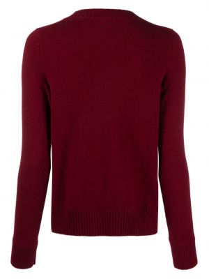 Kašmírový svetr s kulatým výstřihem Simonetta Ravizza červený