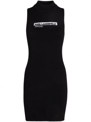 Πλεκτή τζιν φόρεμα με κέντημα Karl Lagerfeld Jeans