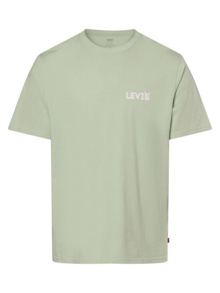 Koszulka bawełniana z nadrukiem Levi's zielona
