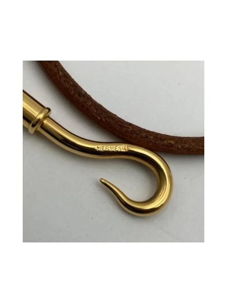 Biustonosz skórzany Hermès Vintage brązowy