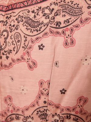 Ľanové mini šaty Zimmermann ružová