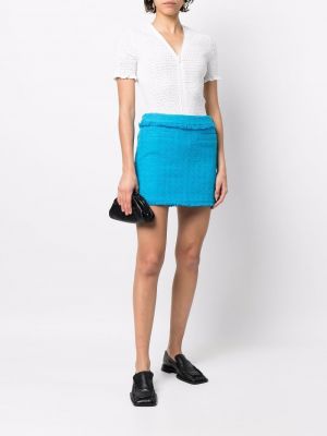 Tvídové pletené mini sukně Proenza Schouler White Label